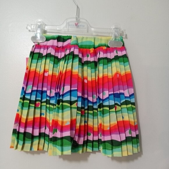 Agatha ruiz de la prada multicolor chiffon pleated skirt